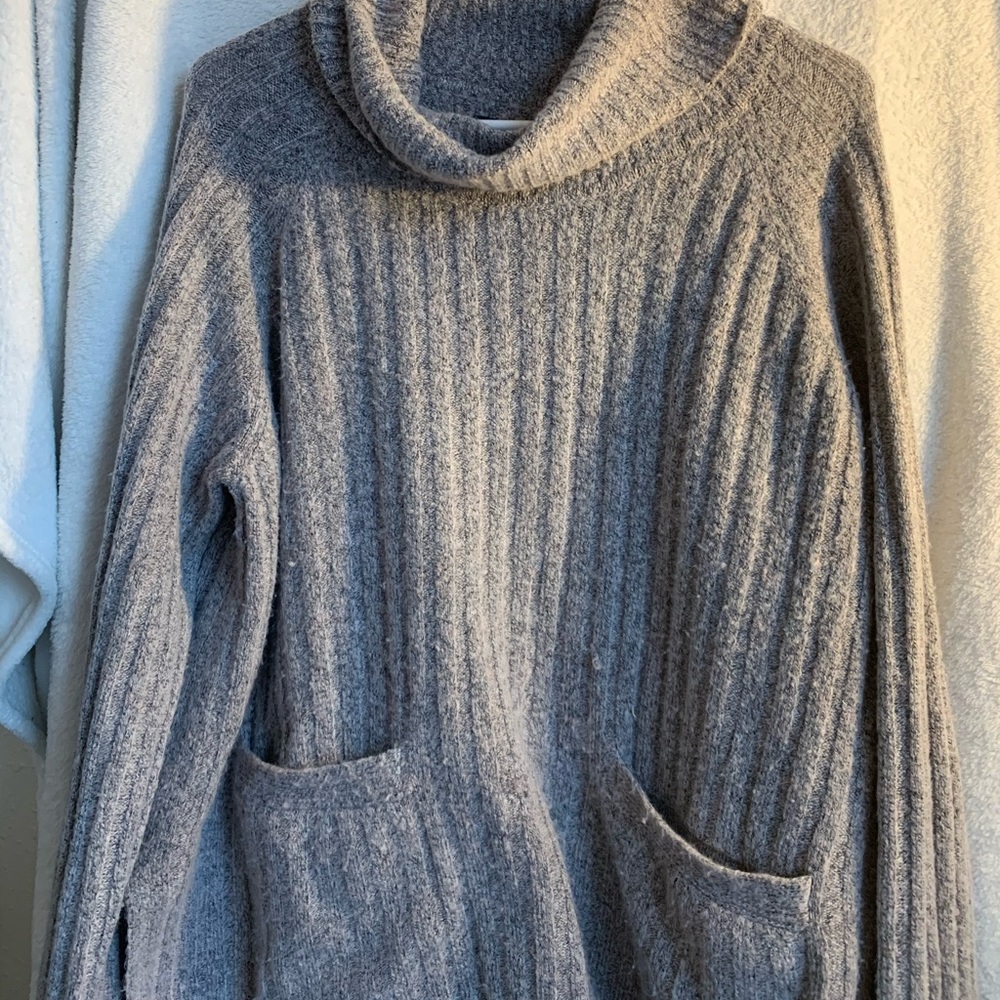 Grey Turtleneck with pockets